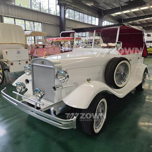 Voiture électrique vintage à basse vitesse quatre places, forme élégante, idéale pour les défilés et les séances photo - Product Image 2