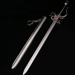 Espada <span class=keywords><strong>de</strong></span> juguete pequeña <span class=keywords><strong>de</strong></span> aleación <span class=keywords><strong>de</strong></span> Zinc, juguete metálico <span class=keywords><strong>de</strong></span> la Liga <span class=keywords><strong>de</strong></span> Leyendas, Fiora, Laurent, el gran Duelist, espada <span class=keywords><strong>de</strong></span> 30cm, 186g - Product Image 4