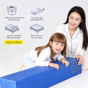 Matelas à ressorts ensachés bon marché en rouleau, matelas hybride compressé sous vide, tailles Twin, Full, Queen, King <span class=keywords><strong>pour</strong></span> appartement - Product Image 5