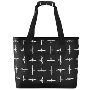 Hawaii Cooler Tote Custom Print Iwa Birds Design Nylon Waterproof Single Shoulder Insulated Grocery Cooler Bag with Logo - Product Image 2