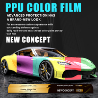 Vente chaude nouveau Style adhésif vinyle voiture Wrap anti-rayures 1.52*18m mat gris noir couleur pleine carrosserie vinyle voiture Wrap