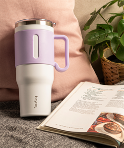 Vaso de acero inoxidable de doble pared grande personalizado, taza de viaje aislada al vacío sólida con Tapa e infusor para bebidas - Product Image 4