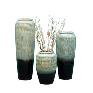 <span class=keywords><strong>Maison</strong></span> modèle moderne grand vase de sol en céramique pour arrangement floral dans le salon villa hôtel pot de poterie articles de décoration - Product Image 1
