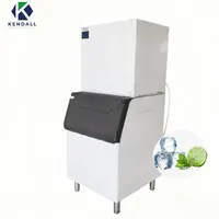 Máquina de Hielo en Cubos de 200 kg/día, Máquina para Hacer Hielo en Cubos, Máquina de Hielo en Cubitos, Refrigerador para Bebidas Congeladas