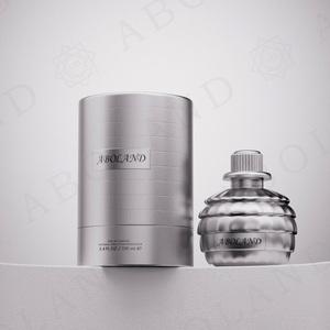 Aboland High End Fragrance Cosmetic Packaging Cylinder Rigid Box Custom Gold <b>Foil</b> Hot Stamping Gift <b>Container</b> - Product Image 6