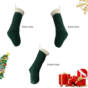 Stoking Natal Rajut Populer 2026 Stoking Rajut dengan Nama yang Dipersonalisasi untuk Dekorasi Perapian Hadiah Natal - Product Image 3