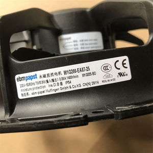Ventilador Axial ebmpapst W1G200-EA87-25 de 200 mm, 230 VCA, 50/60 Hz, 7 W, 1400 RPM, 294 CFM, con Rodamiento de Bolas, para Refrigerador, Congelador y Almacenamiento en Frío - Product Image 3