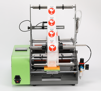 Applicateur d'étiquettes pour bouteilles rondes portables, machine d'étiquetage manuelle pour bouteilles de sauce rondes