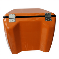 Coffre arrière de moto en fibre de verre, boîte de rangement pour scooter, coffre de livraison 151L