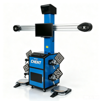 Machine d'alignement automatique à quatre roues 3D Système logiciel universel Langues mondiales Positionnement de levage Calibrage Aligneur de roue