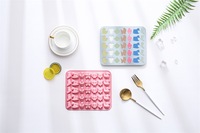 Moule en silicone à 35 cavités sur le thème des bébés, de qualité alimentaire, réutilisable, mignon, magnétique, pour chocolat, bonbons et glaçons DIY