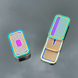 30 Diseños Priority Edc Infinite Textured Push Slider, Juguete Sensorial Deslizante de Metal de 3 Capas para Adultos - Product Image 2