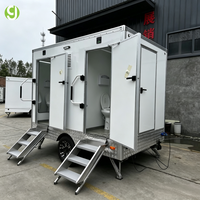 Goeasy Outdoor 2 Cabines Toilettes Mobiles Portables pour Fêtes, Mariages et Camping