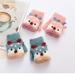 <span class=keywords><strong>Guanti</strong></span> invernali caldi per bambini con Flip Cover a cinque dita graziose ragazze in <span class=keywords><strong>lana</strong></span> sportiva da <span class=keywords><strong>bambina</strong></span> in Nylon semplice - Product Image 6