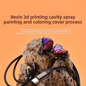 Celest Phoenix Song 3D Impreso Ear Shell Música Gaming Auriculares Sky Sound Fire Unicorn One Circle One Iron Mixed Dual Unit 3,5mm - Product Image 3