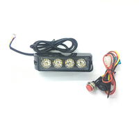 Feux de signalisation à LED avec boîtier en aluminium IP65, lentille en PC, 12V/24V DC, pour camion, excavatrice, tracteur