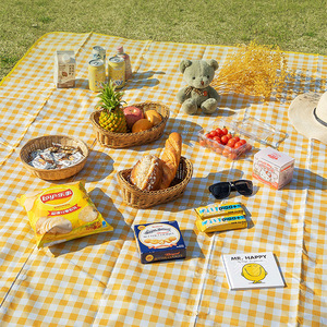 Outdoor Picnic Mat Rectangle Waterproof Thickened Non Woven Fabric For Park Spring Outings And Tents <b>Moisture</b> Proof Mat - Product Image 1