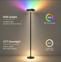 Lámpara de Pie con Proyector RGB, Lámpara LED de 36W con Control Remoto WiFi para Sala de Estar, Dormitorio, Habitación Infantil, Sala de Juegos