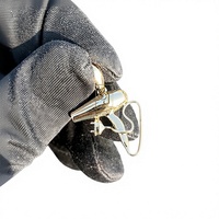Pendentif Nugget Sèche-Cheveux Personnalisé en Or Massif 14K Tendance, Design Unique et Luxueux, Breloques Raffinées pour Fille, Mère, Épouse, Filleuse