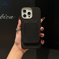 Étui portefeuille en cuir PU Alcantara pour iPhone 17 Pro – Fabricant d'étuis portefeuille en cuir pour hommes