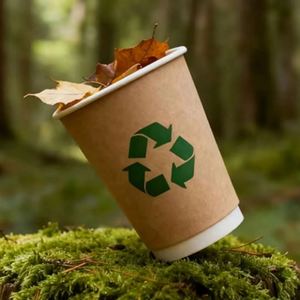 300GSM 12oz Double Wall Disposable Paper Cup Cardboard Paper Drinking Mug Hot Coffee Tasting Cup Food Containers 500PACK - Product Image 6
