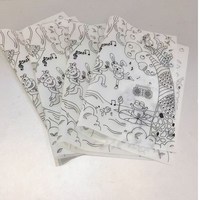 Tapis de table pour bébé en silicone écologique classique 40x30cm Non toxique Résistant à la chaleur pour les enfants Peinture Coloration Dessin