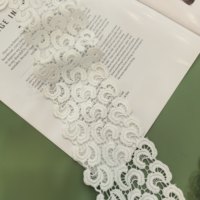 Dentelle soluble dans l'eau, grandes et petites coquilles, accessoires de broderie, accessoires de robe raffinés, garniture en dentelle polyester
