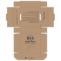 Luxe Personnaliser Impression Logo Kraft Papier Ondulé Femmes Écharpe Châle Boîte T-shirts Vêtements Emballage Hijab Boîte D'emballage