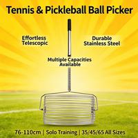 Ramasseur de balles de tennis professionnel pour enfants, certifié USAPA, portable, télescopique, en acier inoxydable, durable, 35/45/65, tous modèles