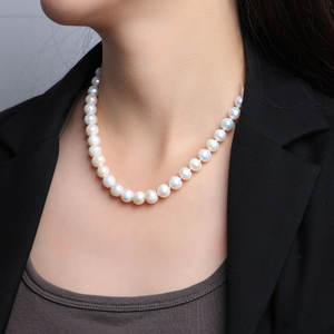 सस्ते पारंपरिक प्राकृतिक फ्लैट मीठे पानी असली मोती केशी मोती केशी मोती का हार - Product Image 2