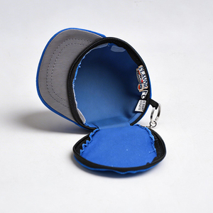 Mini Baseball Cap Shape Bag Keychain Fashion Embroidery Storage Pouch Portable AirPods <b>Case</b> <b>Coin</b> Purse Durable Metal Carabiner - Product Image 4