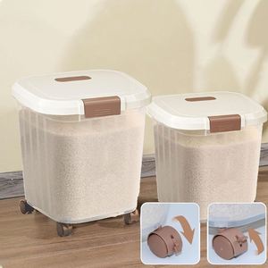 Wholesale Home and <b>Kitchen</b> Products 5/10/15/25kg Rice <b>Storage</b> Box Bucket Moisture Proof Food Grains <b>Containers</b> with Lids - Product Image 5