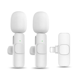 ポータブルワイヤレスLavalierマイクオーディオ/ビデオ録画用ミニK9マイクiPhone用ライブ放送 & ゲーム用 - Product Image 2