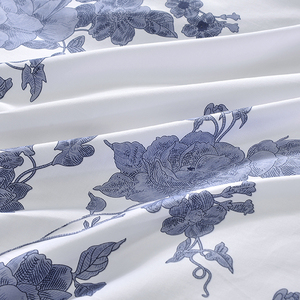 Chất Lượng Tốt Tùy Chỉnh Đồng Bằng In Ấn Hoa Mô Hình Sang Trọng Chăn Bìa Tấm <span class=keywords><strong>Comforter</strong></span> Bộ Bông 200TC Duvet Cover Set - Product Image 3