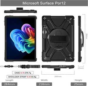 Étui pour Microsoft <span class=keywords><strong>Surface</strong></span> <span class=keywords><strong>Pro</strong></span> 12 pouces (2025) Étui robuste résistant aux chocs et aux chutes avec clavier <span class=keywords><strong>Type</strong></span> <span class=keywords><strong>Cover</strong></span> ODM/OEM - Product Image 4