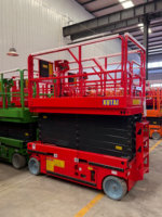 Plateforme élévatrice à ciseaux en acier au carbone épaissi, résistante à la corrosion et durable, avec système de protection contre l'inclinaison, hauteur de plateforme 4m 6m, pour peinture murale
