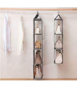 Modern Multi-Layer Wall-Mounted Closet System Foldable Mesh Fabric Three-Dimensional Hanging Storage for Wardrobe Living Room - Product Image 5