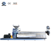 Ligne d'extrusion-granulation à vis unique PP PE PA EVA PS, granulateurs plastiques à double étage, machine de recyclage de déchets plastiques
