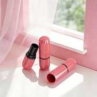 Tube creux en ABS pour rouge à lèvres et brillant à lèvres, en forme de capsule, avec anneau central, capacité 3,5g, logo et couleur personnalisables