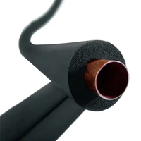 Tube d'isolation flexible en mousse de caoutchouc, matériau thermique haute performance pour conduits de ventilation