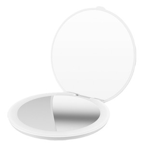 Folding <b>Makeup</b> <b>Mirror</b> With Light Rechargeable Led Double Sided Portable <b>Vanity</b> <b>Mirror</b> For Dorm Room Supplemental Lighting - Product Image 5