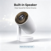 Mini projecteur LED 4K Home Cinéma avec Wi-Fi et Bluetooth, projecteur vidéo de qualité supérieure, projecteur portable Android 4K pour téléphone