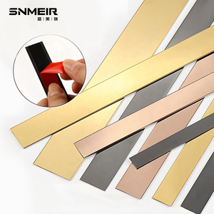 Trang trí dải tự dính SS dải tự dính trang trí dải kim loại cho tường trang trí dải kim loại cho tường - Product Image 2