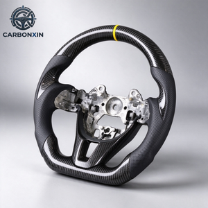 Volante Deportivo Personalizado de Cuero y Fibra de Carbono Forjada Sin Airbag para Mazda 3/5/6/8/CX-5/RX-8 (2003-2015) - Product Image 3