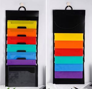6-Pocket Suspension <b>Files</b>-Black PP A4 Waterproof Accordion Bag with Carry Handle for <b>Document</b> Storage - Product Image 2