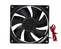 Ventilateur axial DC 92x92x25mm 12V/24V/48V à roulement à billes, haut débit d'air, pour refroidissement industriel de centres de données, chargeurs et onduleurs