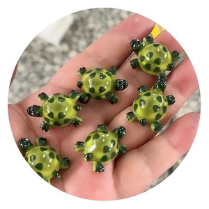 Decorazioni terrario in resina tartarughe graziose Mini tartarughe verdi figurine per la decorazione della festa del paesaggio del giardino delle fate - Product Image 4