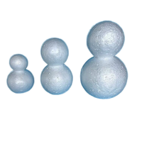 Formes de bonhommes de neige en polystyrène blanc, plusieurs tailles, figurines en mousse vierges pour peinture artisanale DIY, décoration de Noël, personnalisables
