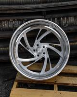 Jantes forgées RCSR personnalisées en 2 pièces, 5x112, 5x120, 5x114.3, 22, 24, 26 pouces, jantes à profil profond, jantes chromées brossées pour camionnettes