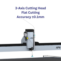 Machine de découpe à jet d'eau CNC haute précision APW avec une pression maximale de 410 Mpa et une longueur de coupe de 1500 mm